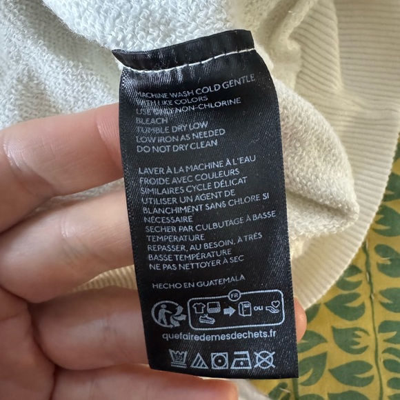 Anthropologie The Niki Bubble Sweatshirt by Pilcro. NWT. Ivory, Small - Picture 12 of 14